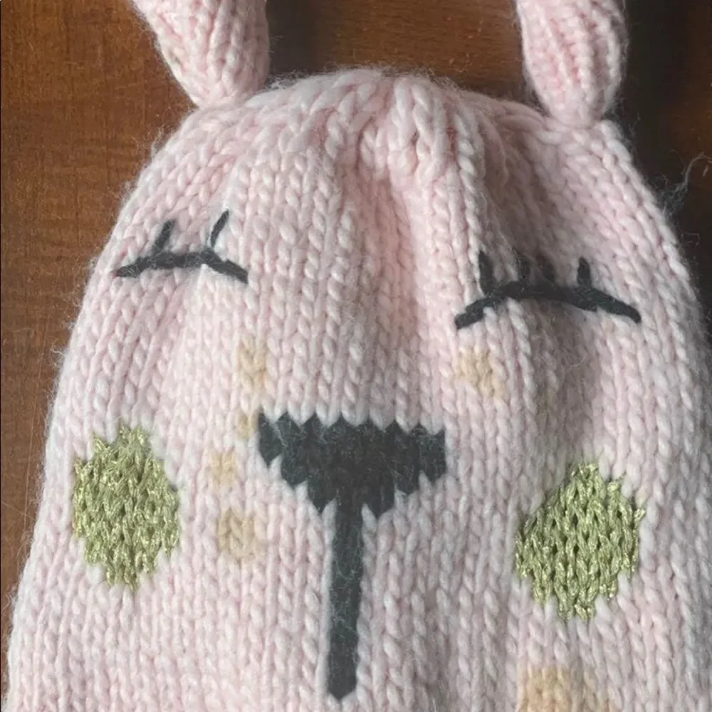 TUCKER + TATE Knit Bunny Ears Hat One Size & No brand gloves